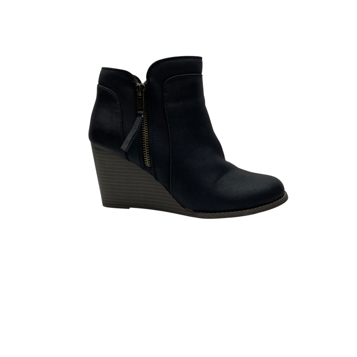 Boots Ankle Heels By Maurices In Black, Size:8