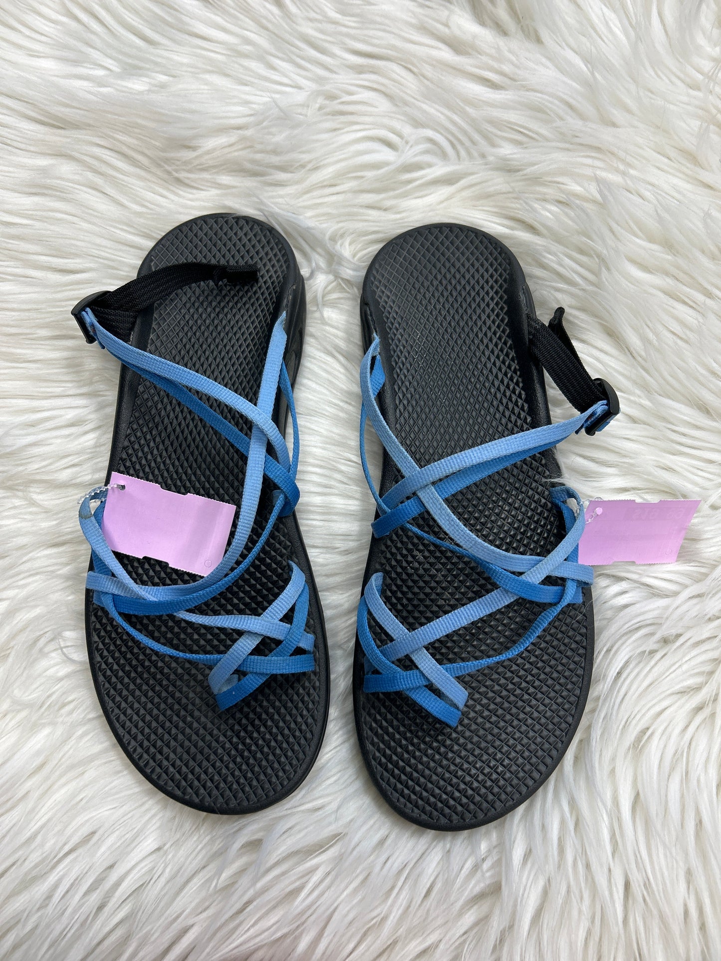 Sandals Flats By Chacos In Blue & Grey, Size:11
