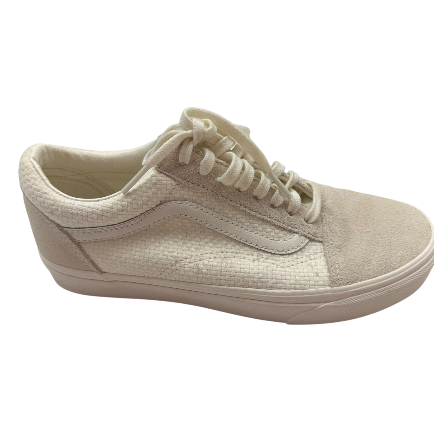 Shoes Sneakers By Vans In Cream, Size:8.5