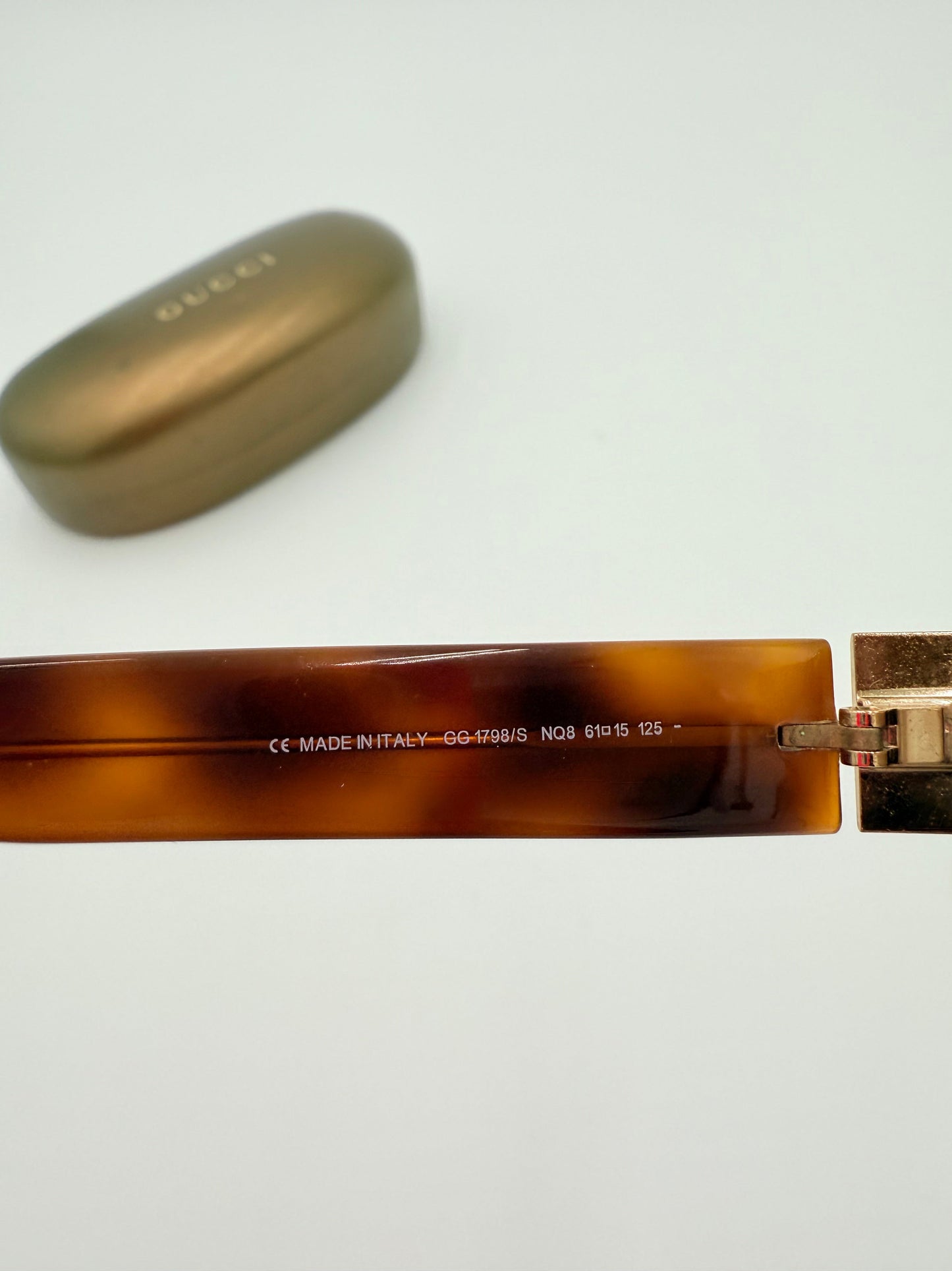 Sunglasses Luxury Designer By Gucci In Brown