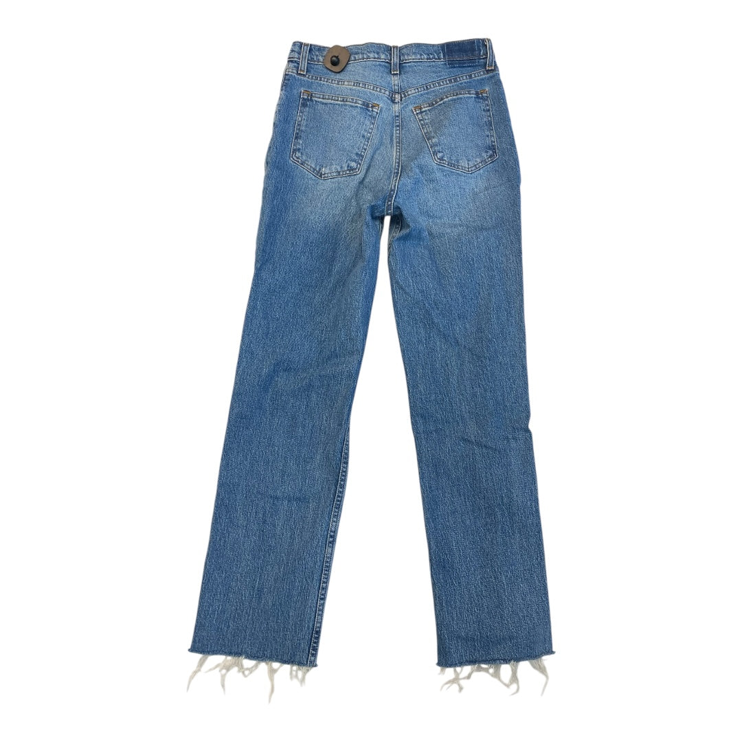 Jeans Straight By Abercrombie And Fitch In Blue Denim, Size:8