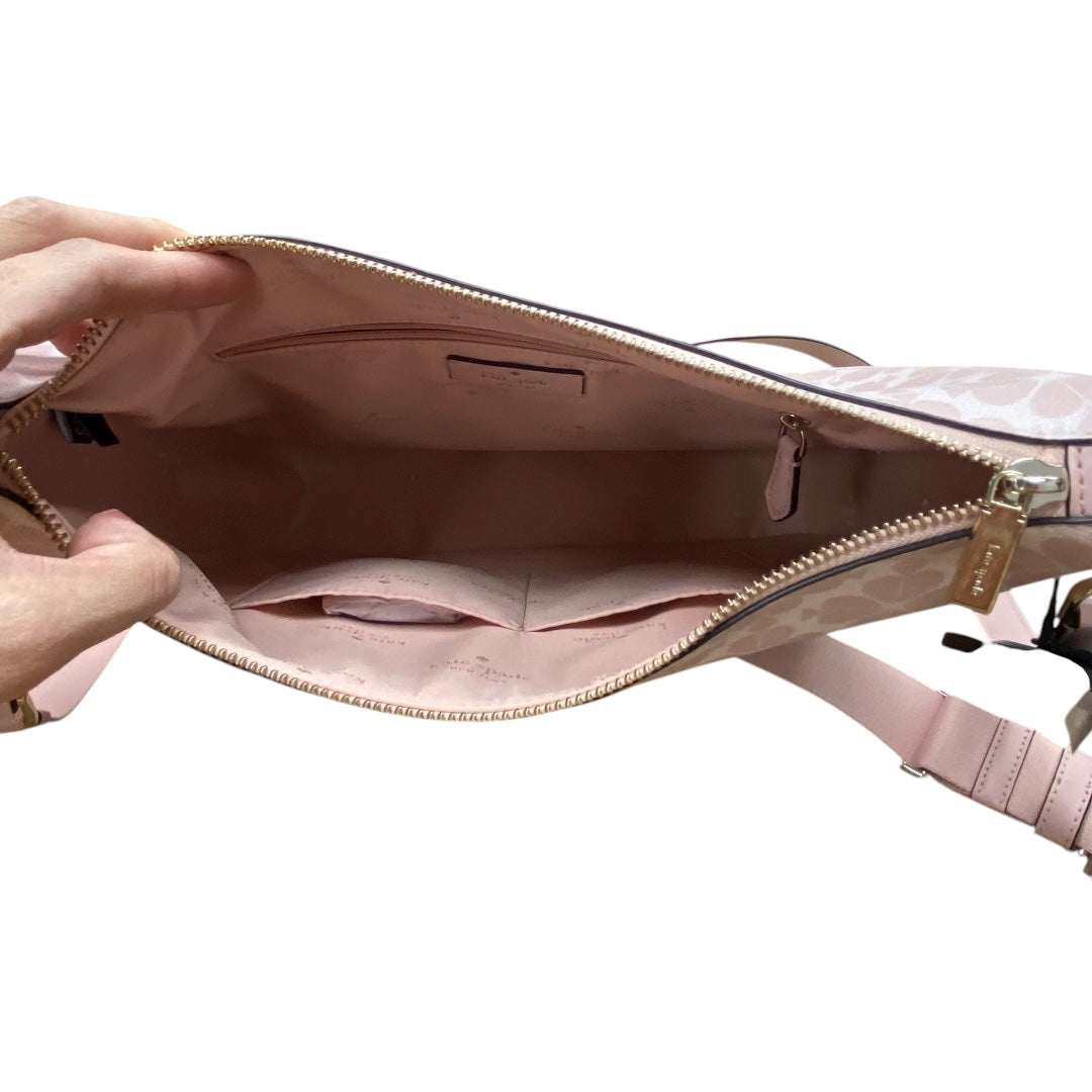 Handbag Designer By Kate Spade In Pink & White, Size:Large