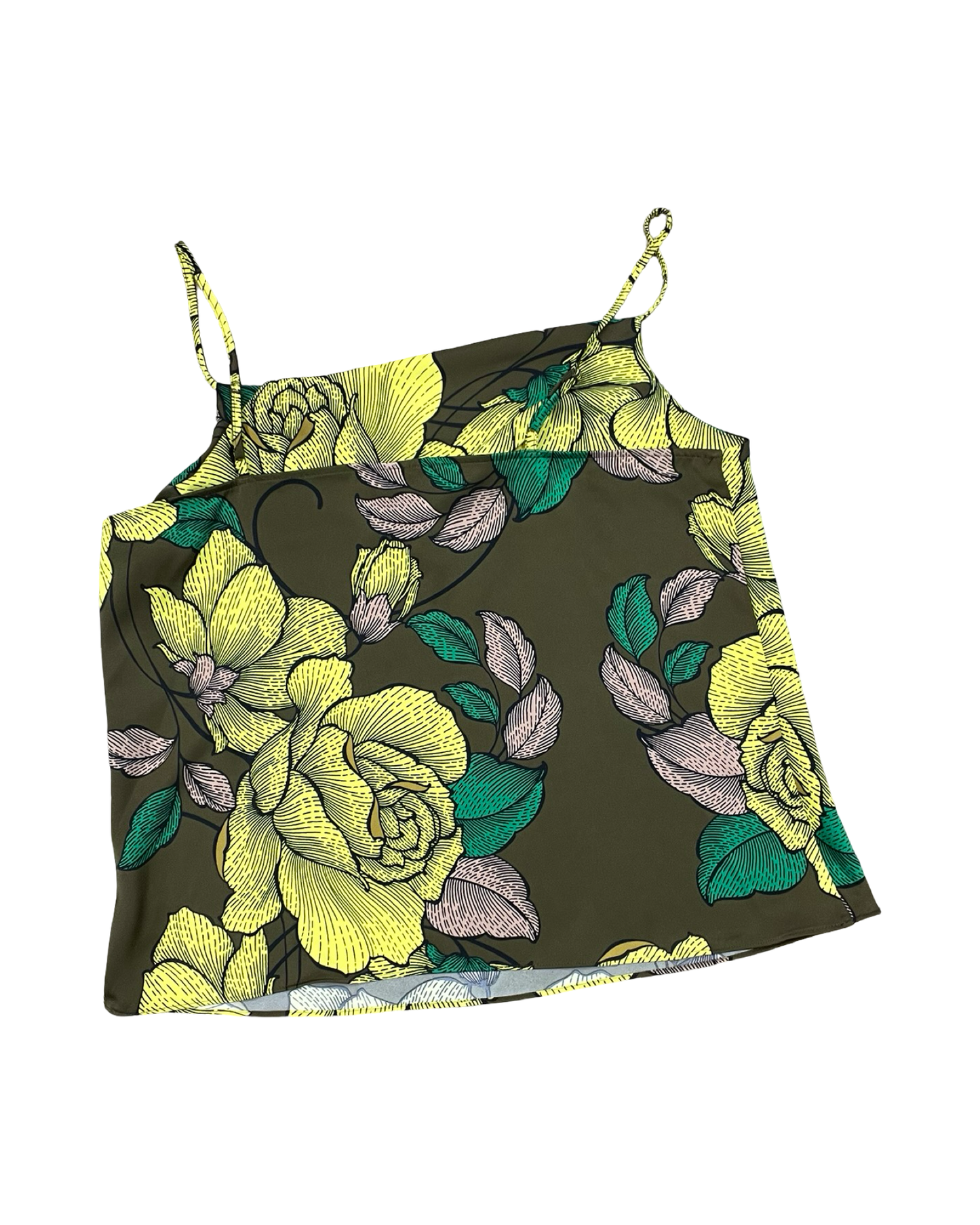 Top Cami By Worthington In Brown & Yellow, Size:1X