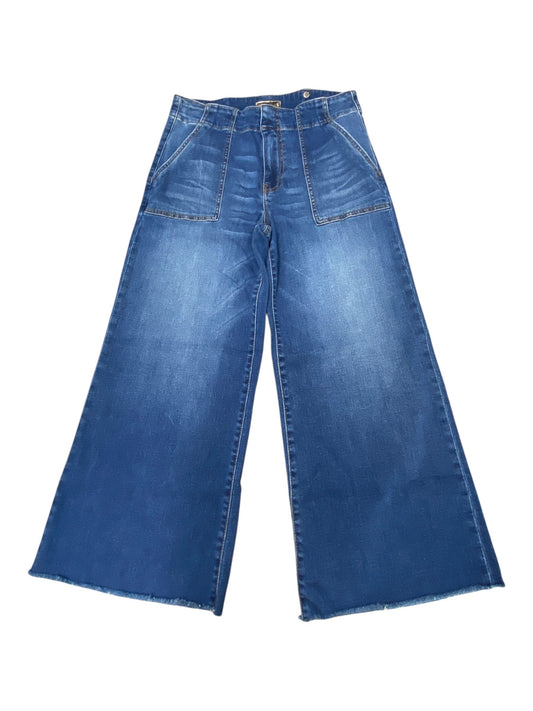 Jeans Wide Leg By Kut In Blue Denim, Size:8