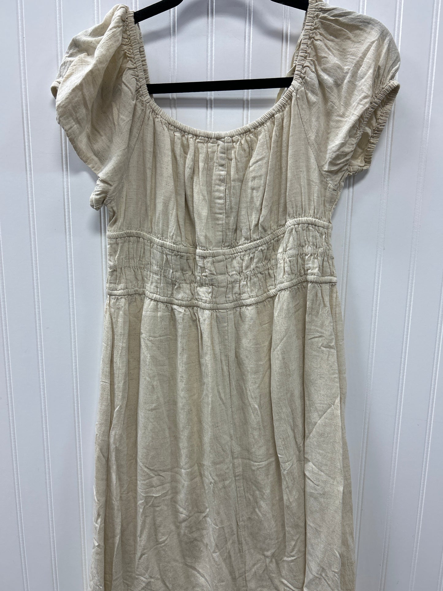 Dress Casual Maxi By Sim & Sam In Cream, Size:Xl