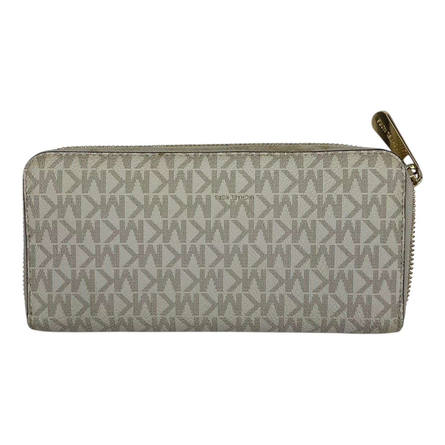 Wallet Designer By Michael Kors In Cream, Size:Medium