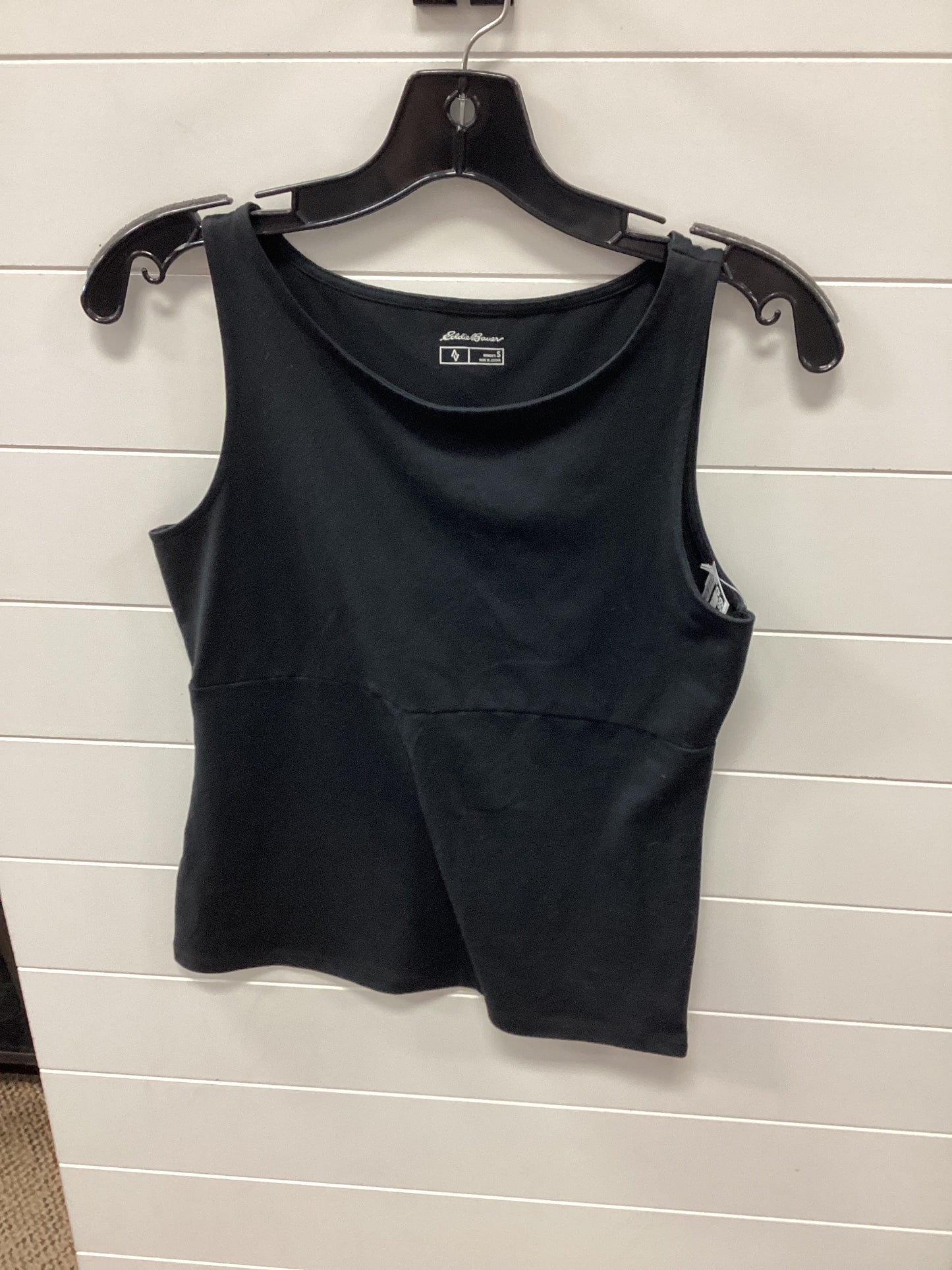 Top Sleeveless By Eddie Bauer In Black, Size:S