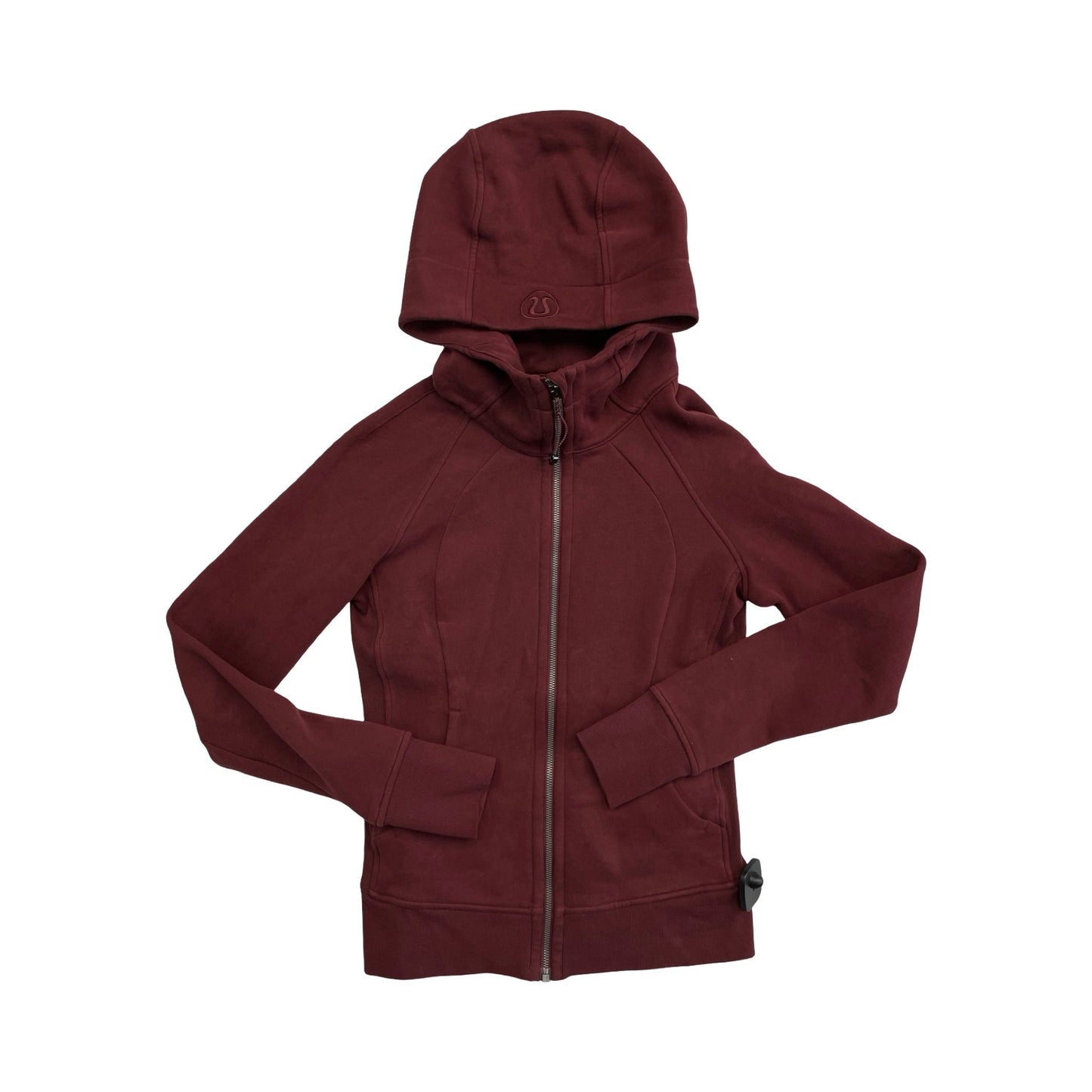 Athletic Sweatshirt Hoodie By Lululemon In Maroon, Size:4