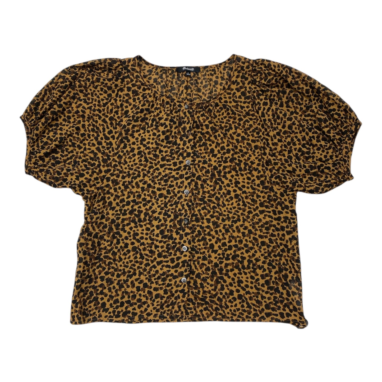 Top Ss By Madewell In Animal Print, Size:S