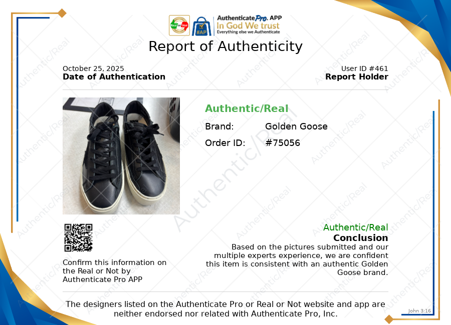 Shoes Luxury Designer By Golden Goose In Black & White, Size: 10.5