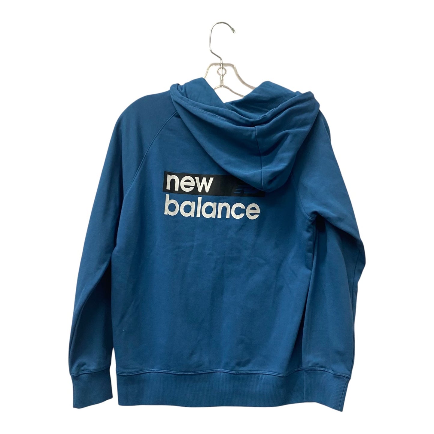 Athletic Sweatshirt Hoodie By New Balance In Blue, Size:S