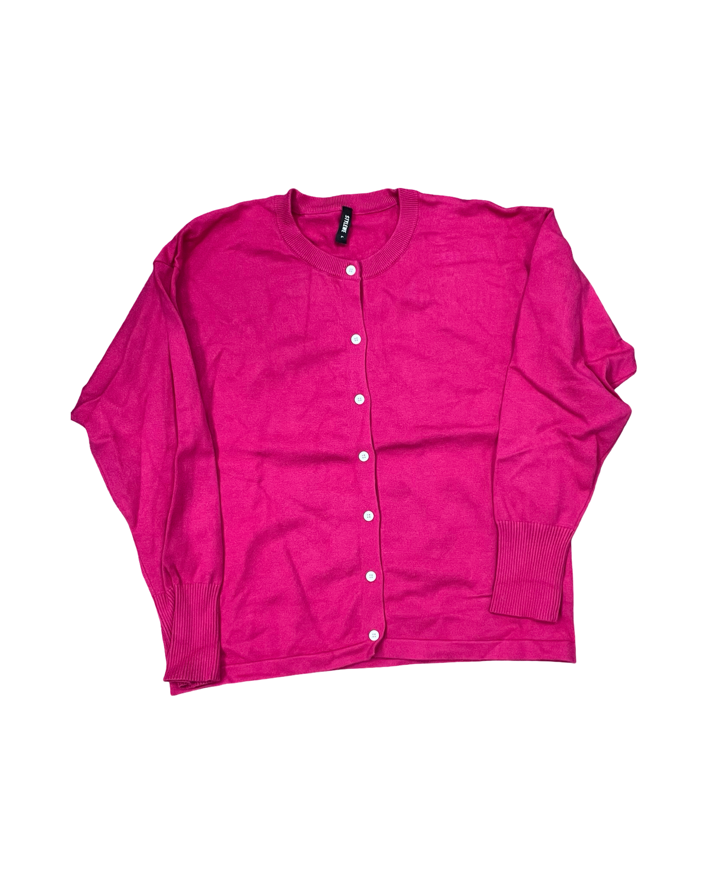 Cardigan By Clothes Mentor In Pink, Size:L