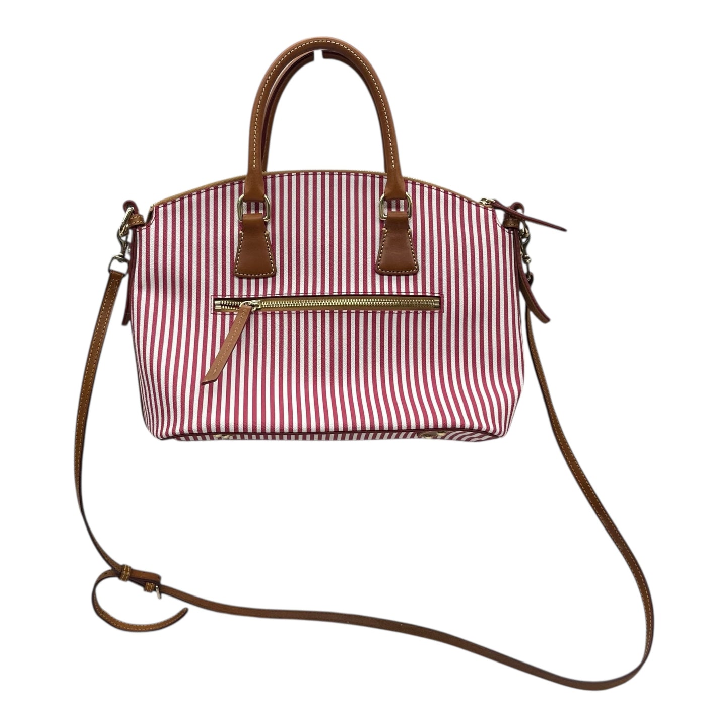 Handbag Designer By Dooney And Bourke In Red & White, Size:Medium