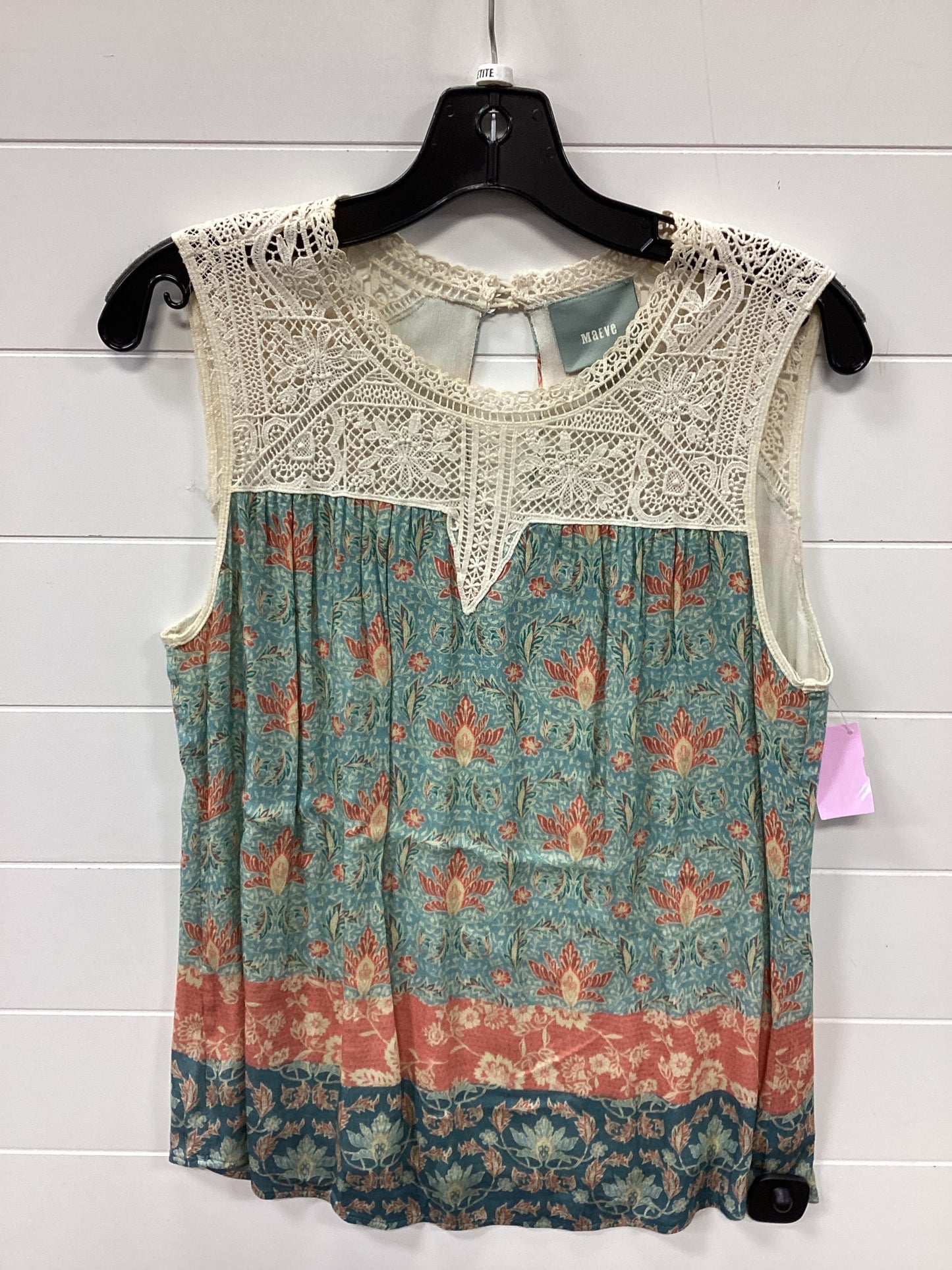 Top Sleeveless By Maeve In Blue, Size:S