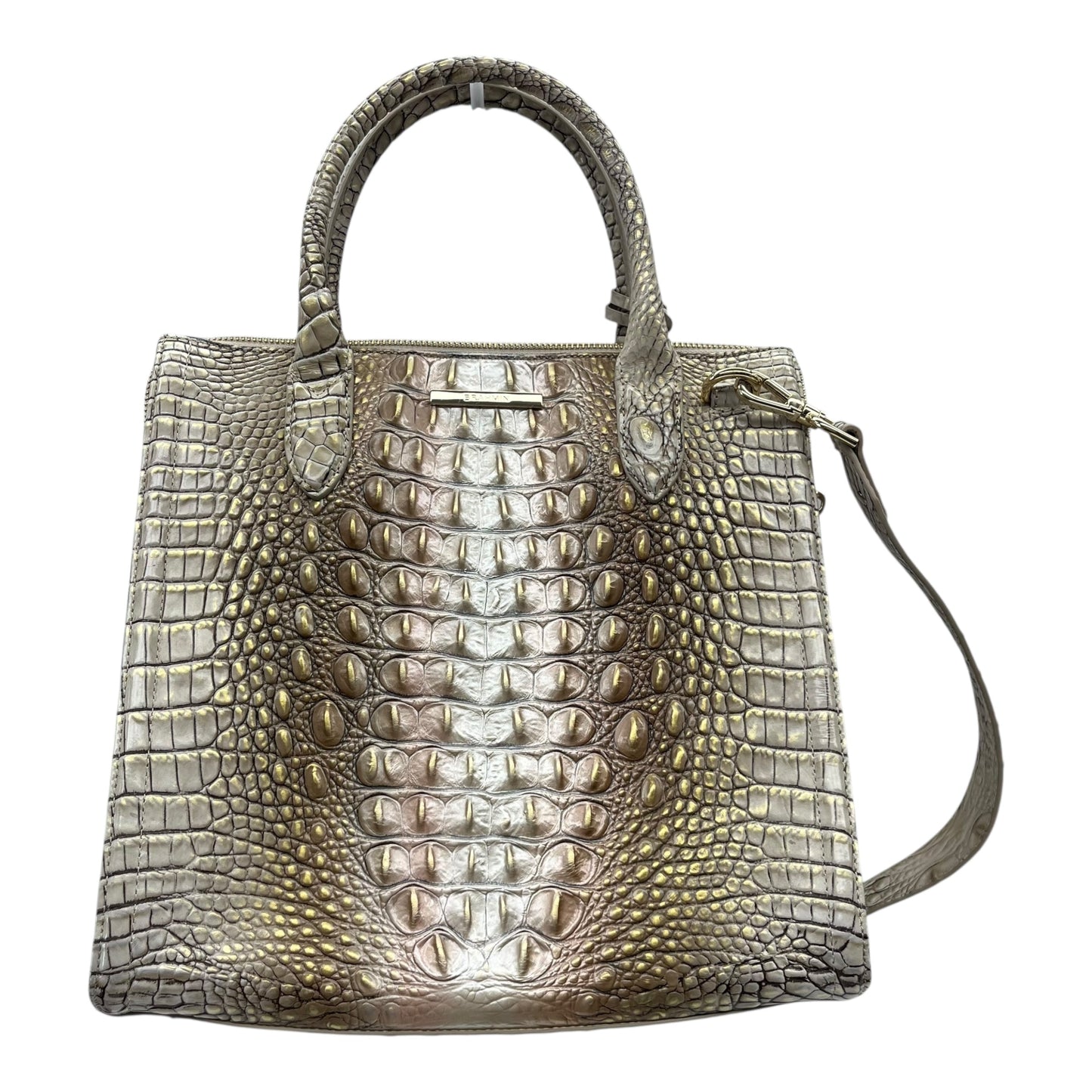 Handbag Designer By Brahmin In Tan, Size:Medium