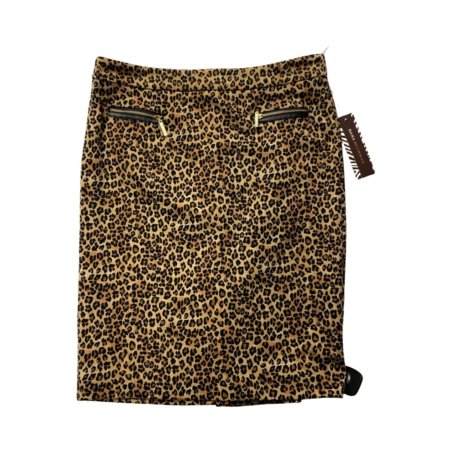 Skirt Midi By Dana Buchman In Animal Print, Size:8