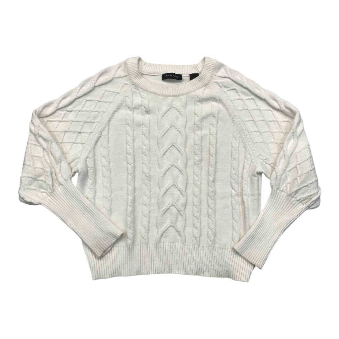 Sweater By Tahari In Ivory, Size:L