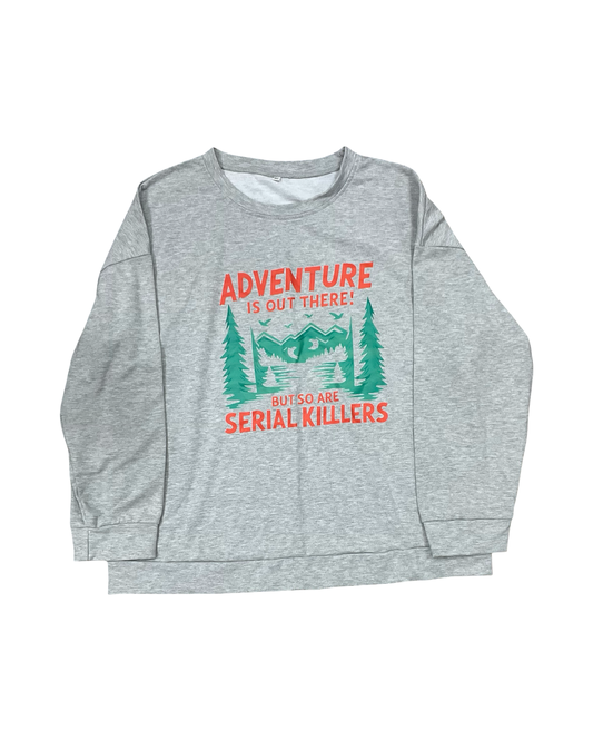 Sweatshirt Crewneck By Clothes Mentor In Grey, Size:1X