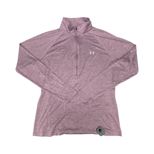 Athletic Top Ls Collar By Under Armour In Purple, Size:Xl
