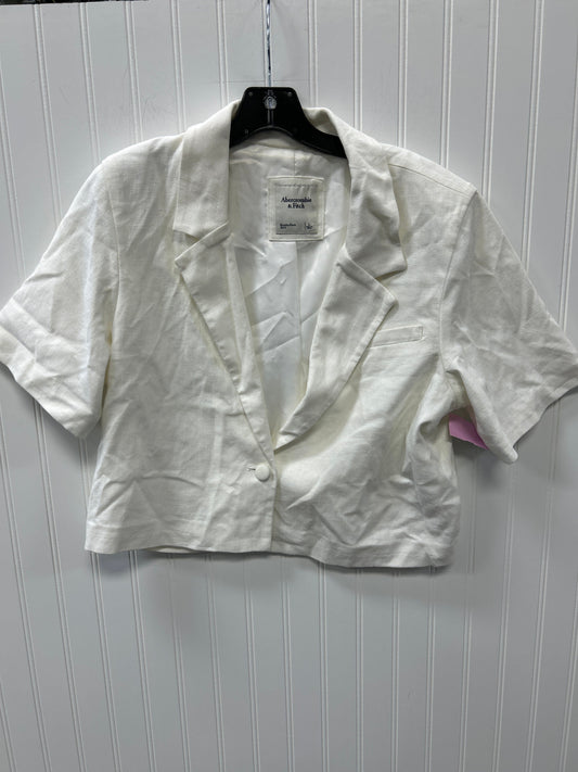Blouse Ss By Abercrombie And Fitch In Cream, Size:L