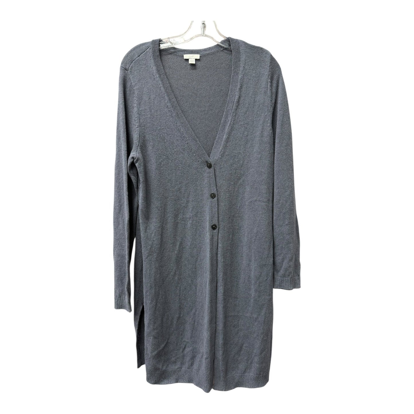 Sweater Cardigan By J. Jill In Blue, Size:M