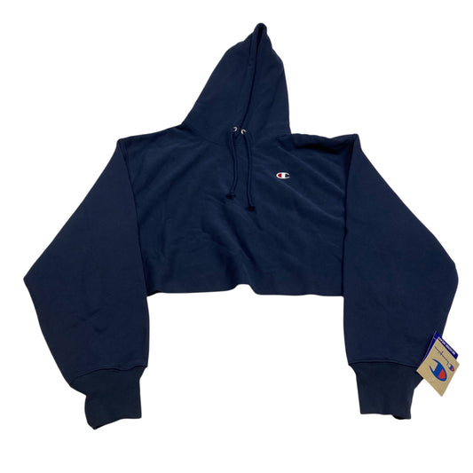 Sweatshirt Hoodie By Champion In Navy, Size:2X