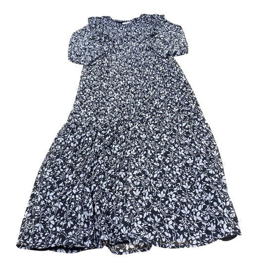 Dress Casual Maxi By Loft In Black & White, Size:S