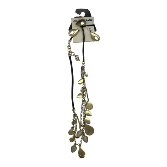 NECKLACE SET by LUCKY BRAND In BROWN & GOLD, Size: 03 PIECE SET