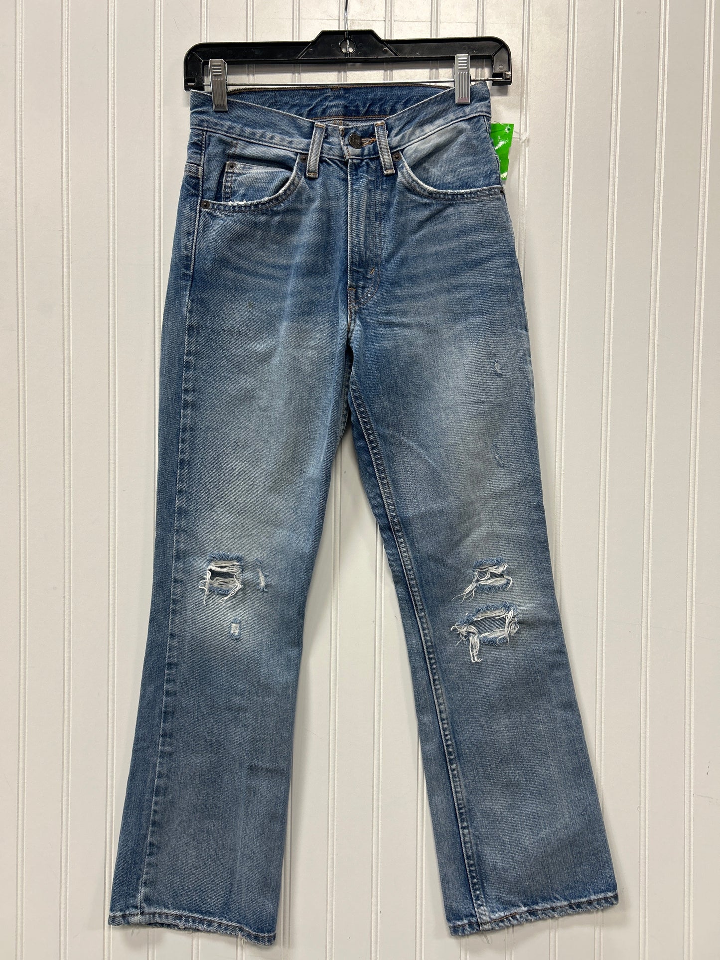 Jeans Boot Cut By Levis In Blue Denim, Size:0