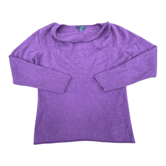 Sweater Cashmere By Griffen In Purple, Size:L