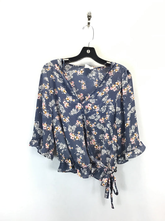 Top 3/4 Sleeve By Sienna Sky In Floral Print, Size:M