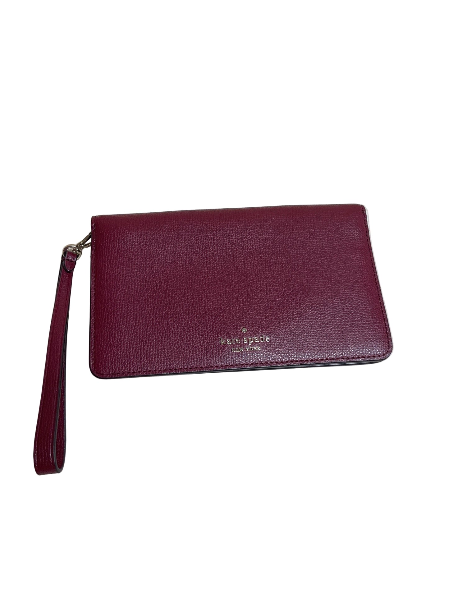 Wristlet Designer By Kate Spade In Maroon, Size:Medium
