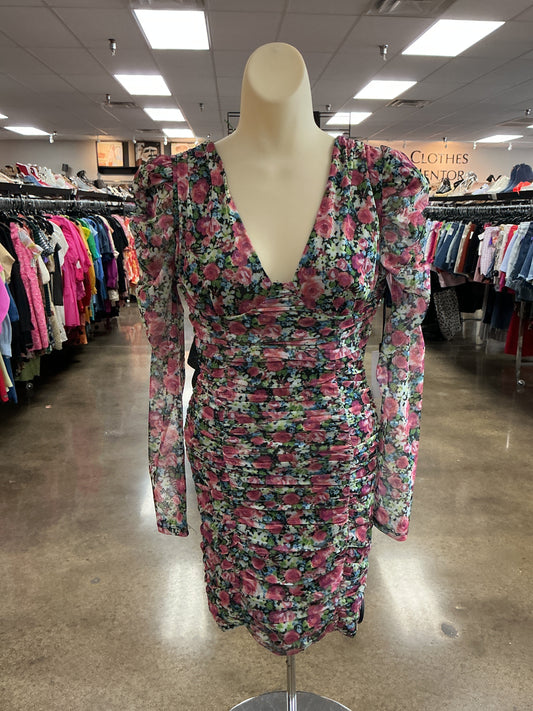 Dress Casual Short By Astr In Floral Print, Size:Xs