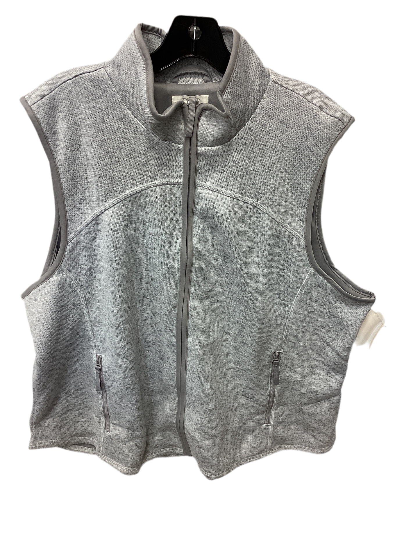 Vest Fleece By Maurices In Grey, Size:2X