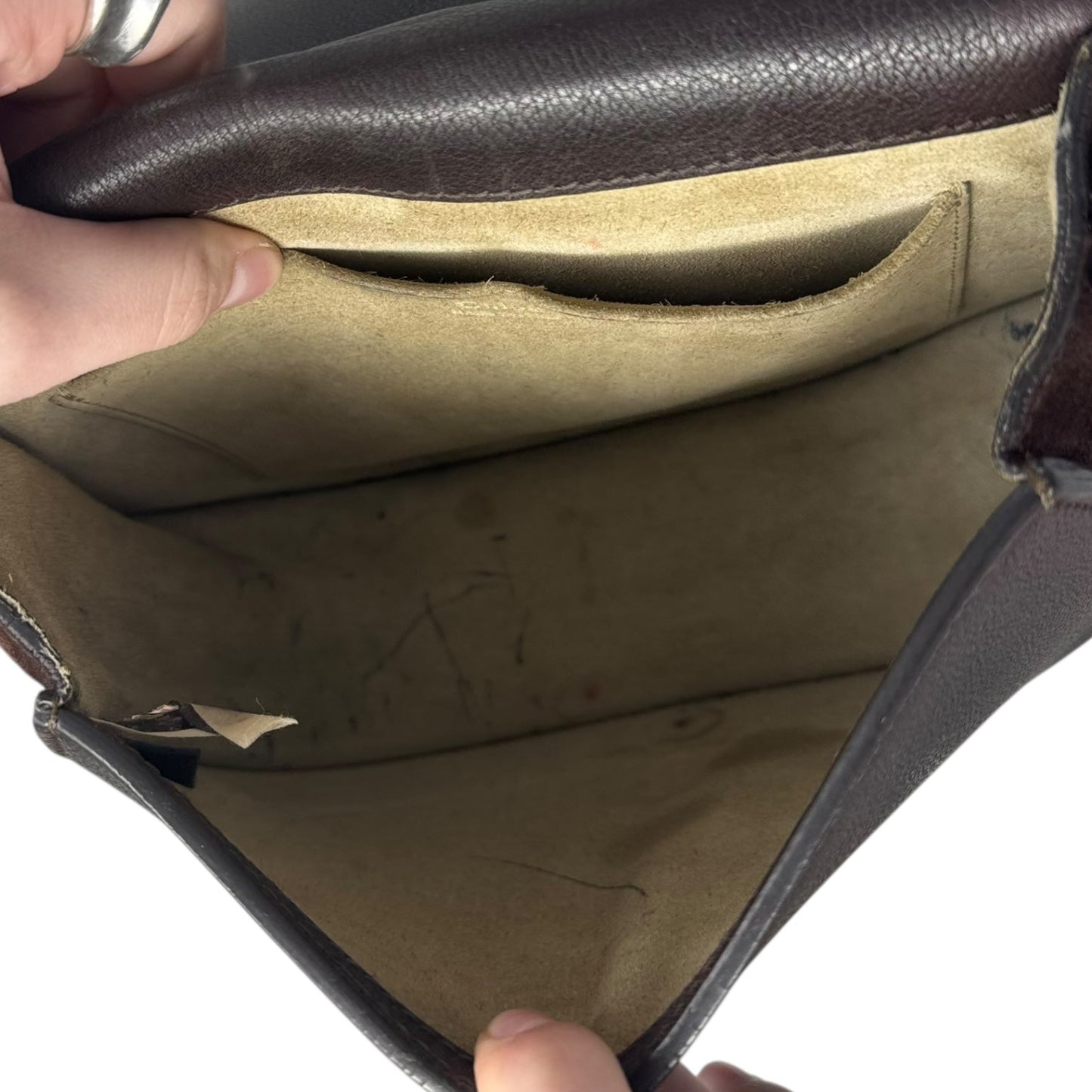 Nile Leather & Suede Bracelet Crossbody Handbag Luxury Designer By Chloe, Size: Small