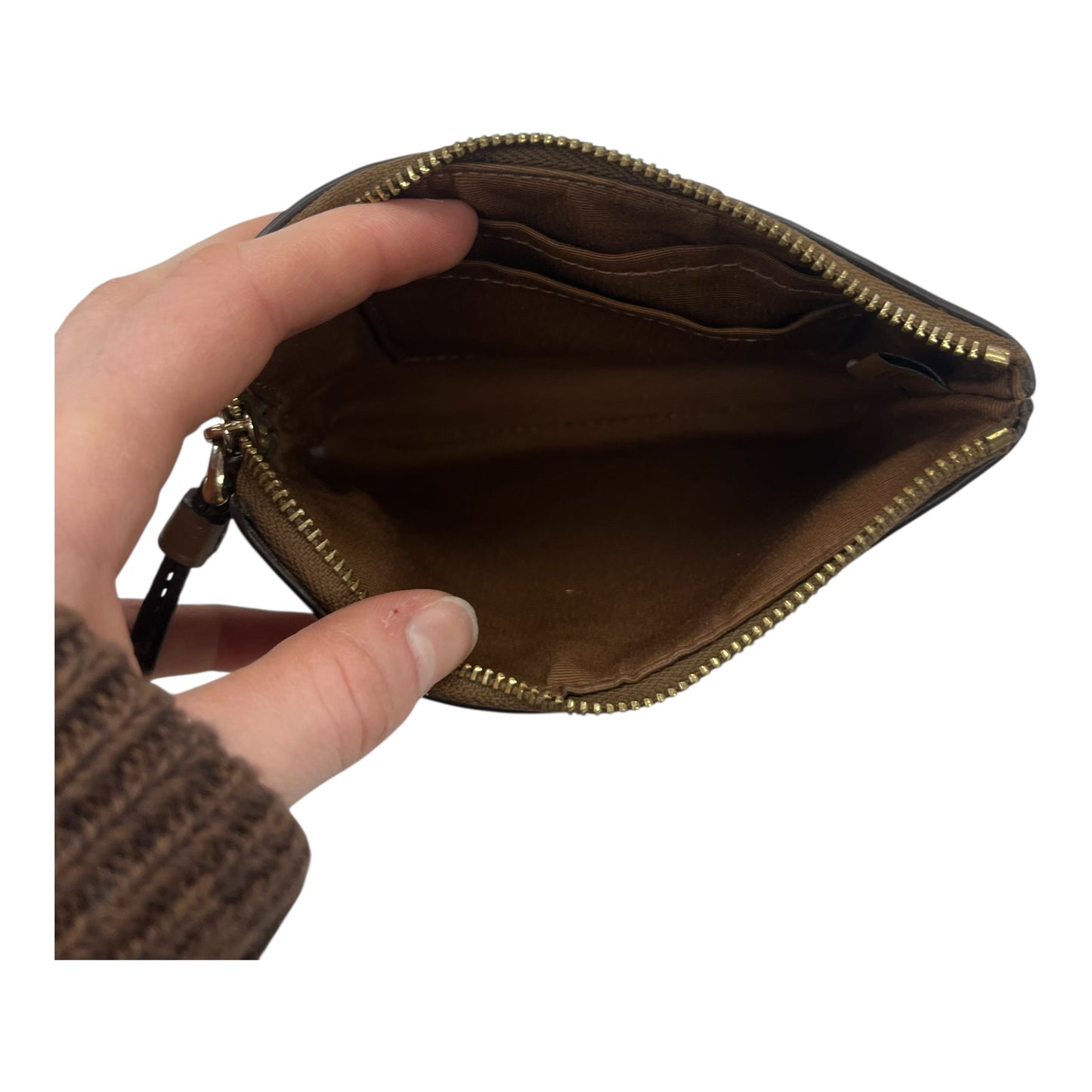 Wristlet Designer By Coach In Tan, Size:Small