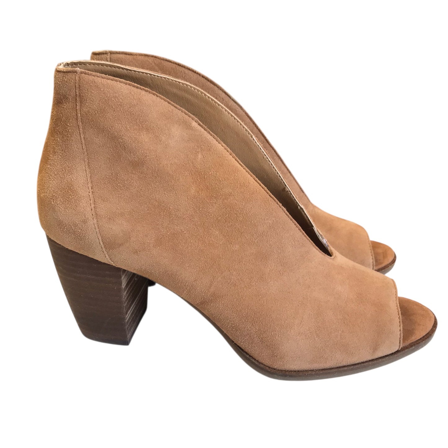 Boots Ankle Heels By Lucky Brand In Tan, Size:9.5
