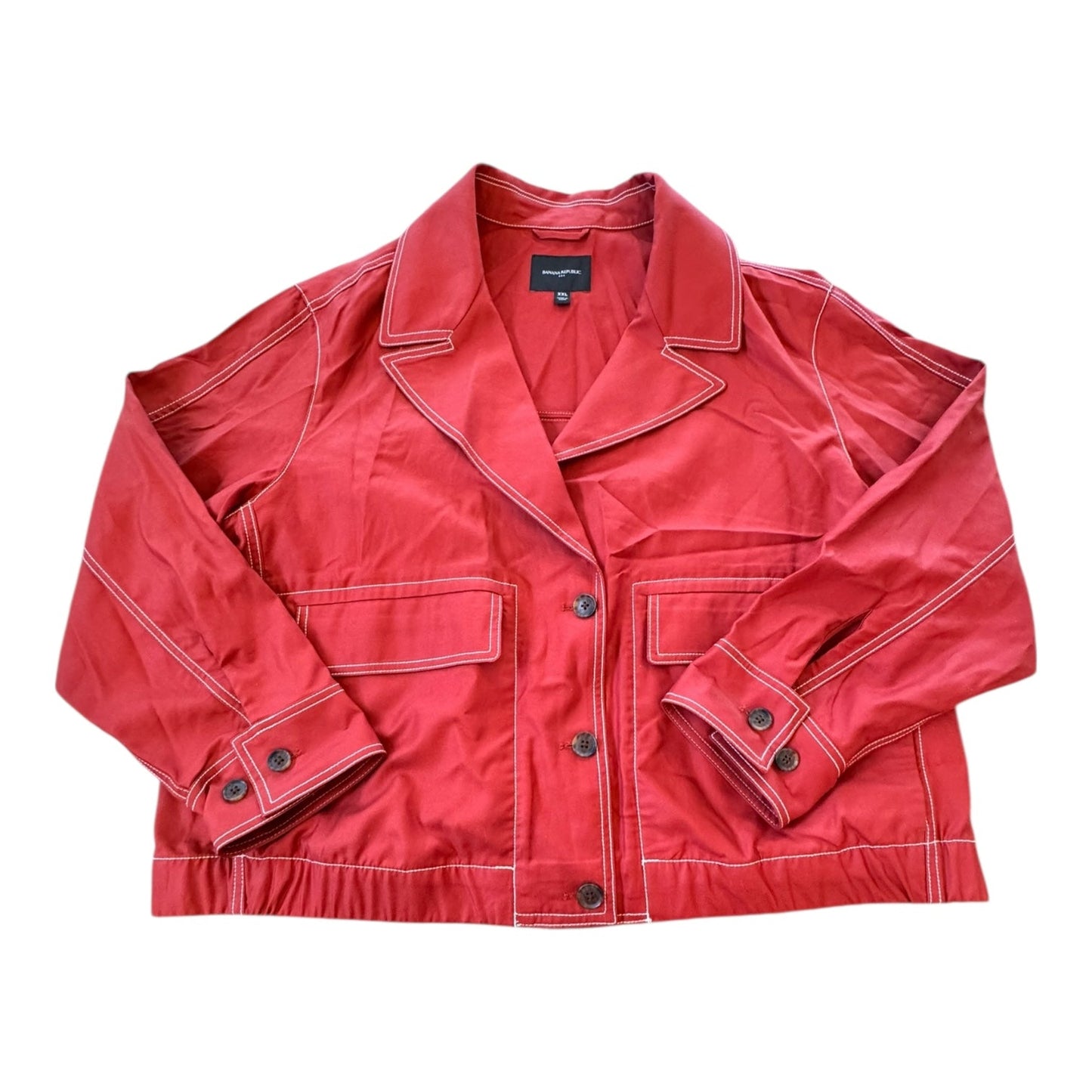 Blazer By Banana Republic In Red, Size:Xxl