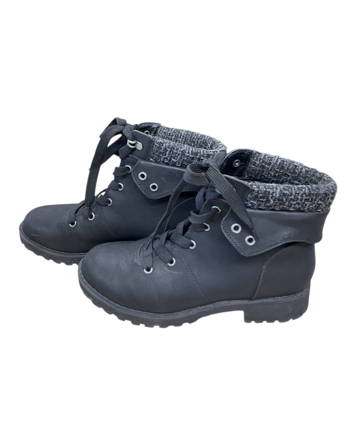 Boots Hiking By Clothes Mentor In Black, Size:8.5
