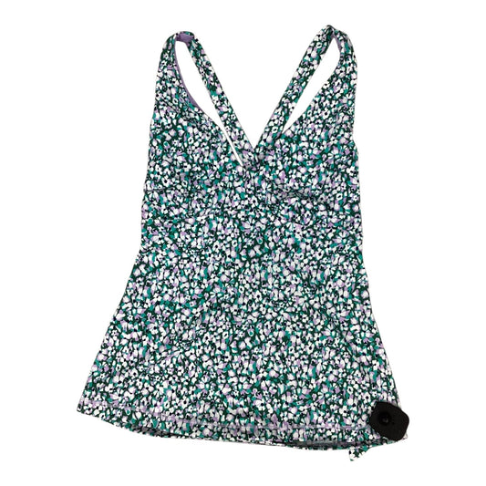 Athletic Tank Top By Athleta In Green & Purple, Size:M