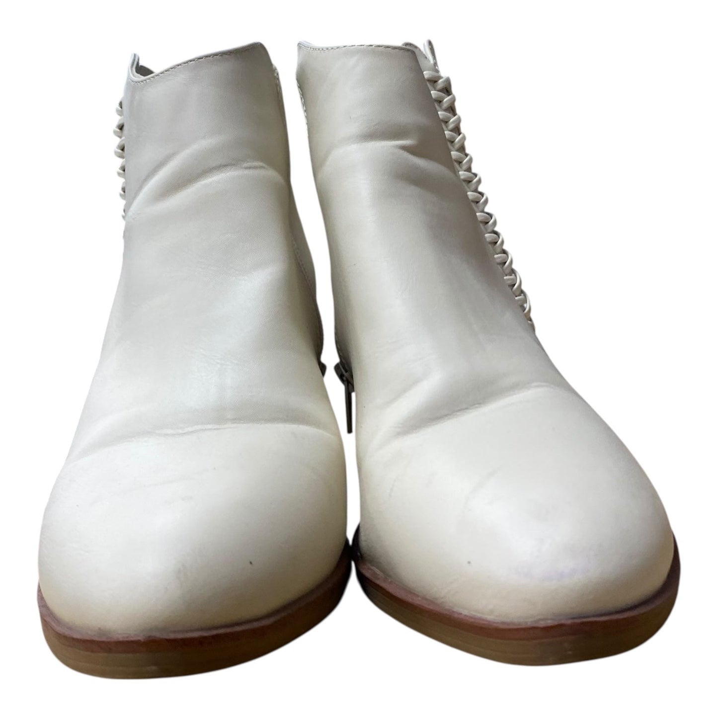Boots Ankle Heels By Mia In Ivory, Size:10