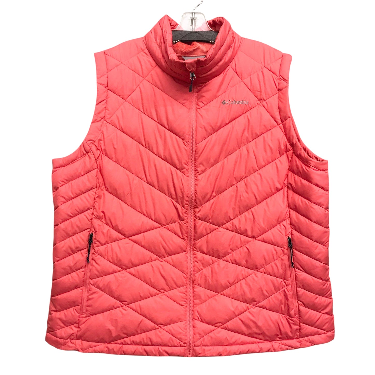 Vest Puffer & Quilted By Columbia In Orange, Size:2X