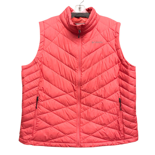 Vest Puffer & Quilted By Columbia In Orange, Size:2X