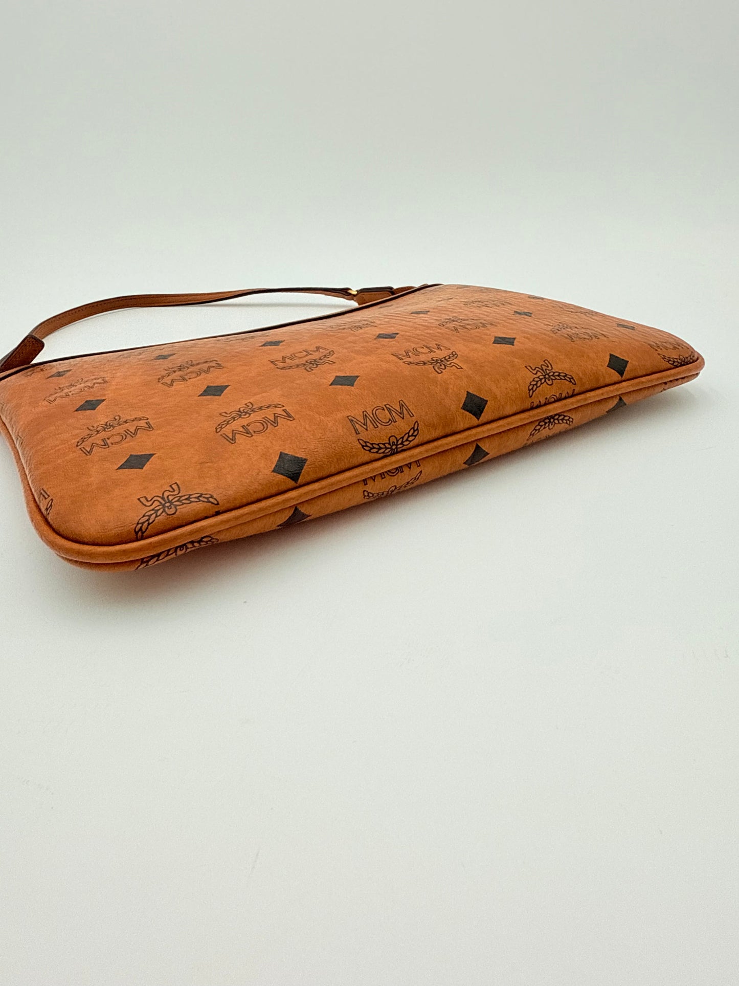 Wristlet Luxury Designer By Mcm In Tan, Size:Large