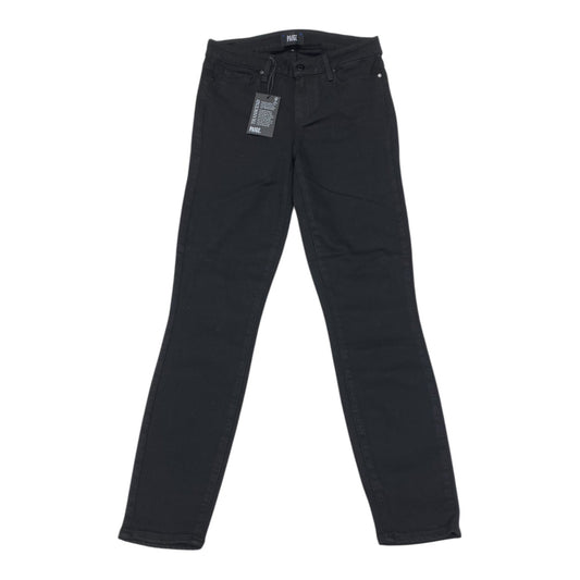 Jeans Skinny By Paige In Black Denim, Size:6