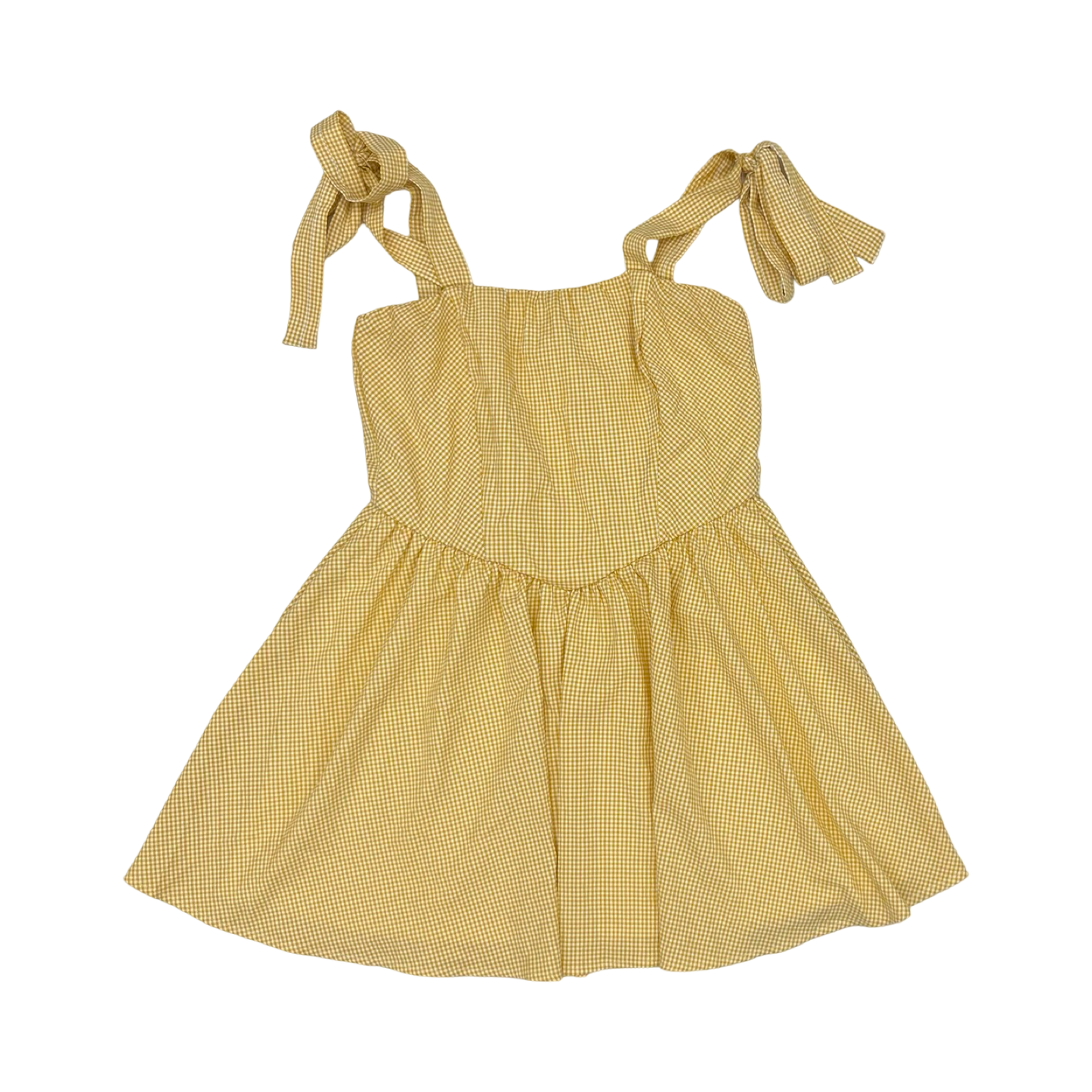 Dress Party Short By Cmf In White & Yellow, Size:S