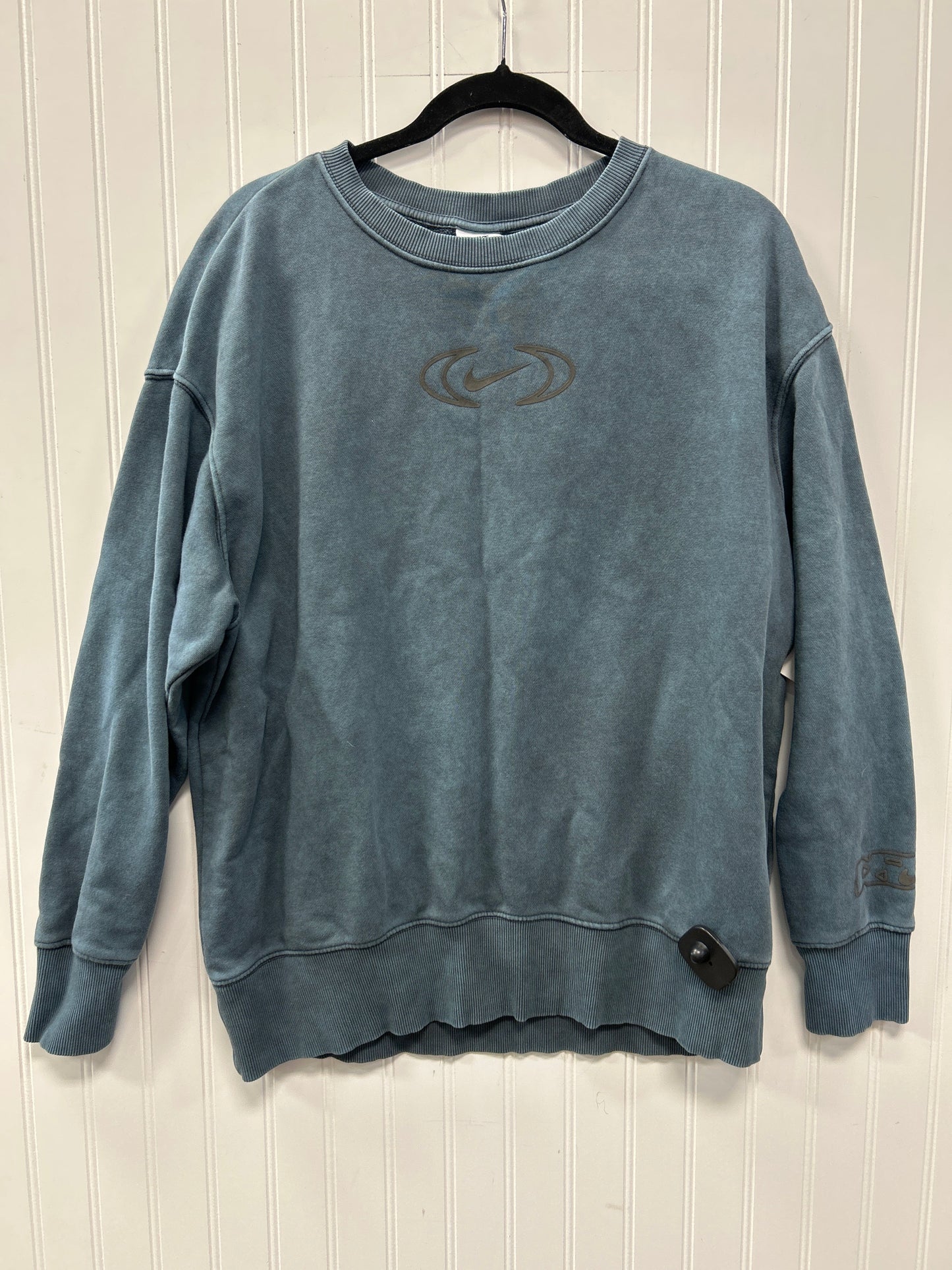Athletic Sweatshirt Crewneck By Nike Apparel In Navy, Size:S