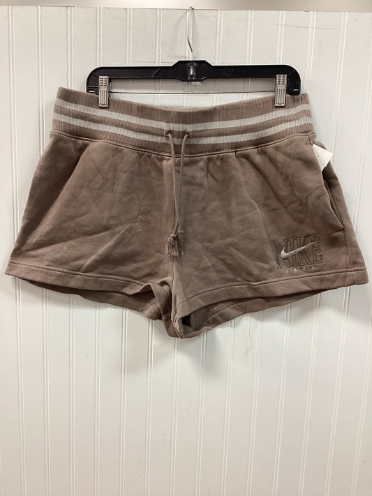 Athletic Shorts By Nike Apparel In Brown, Size:L