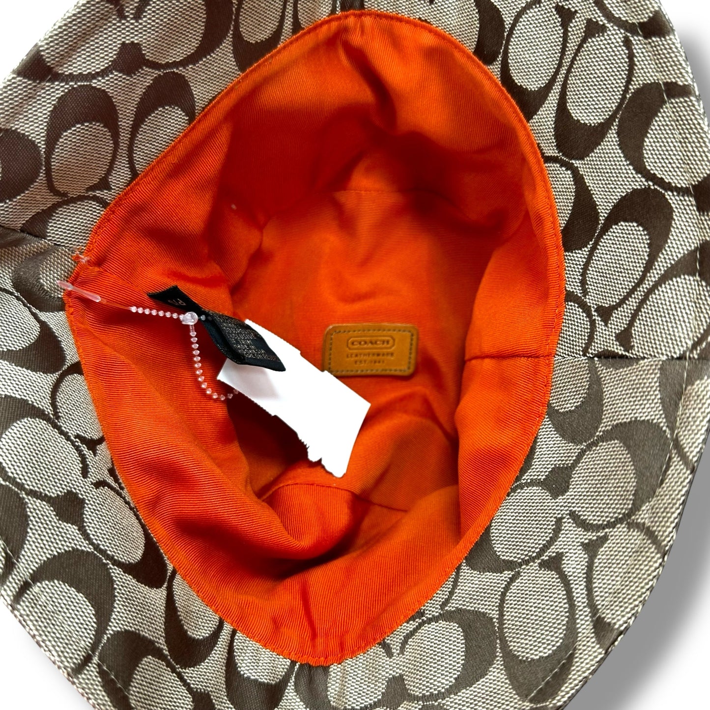 Monogram Bucket Hat Designer By Coach size small