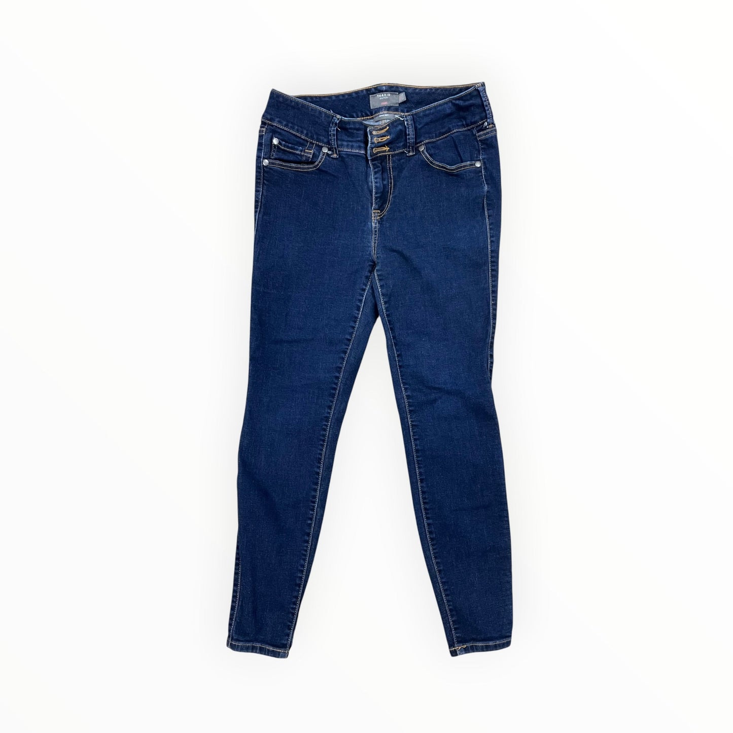 Jeans Jeggings By Torrid In Blue Denim, Size:10